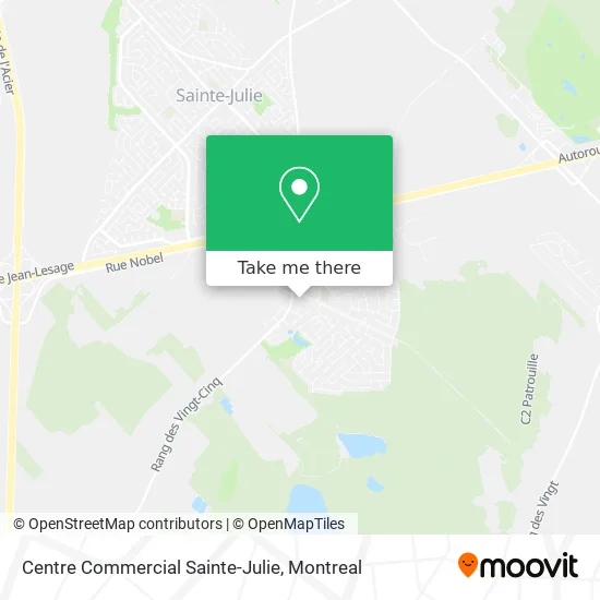 Centre Commercial Sainte-Julie map