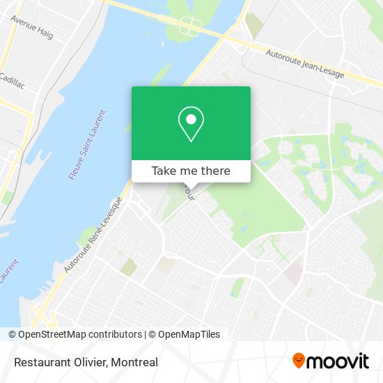 Restaurant Olivier map