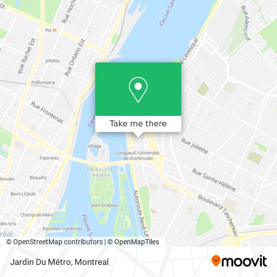 Jardin Du Métro map