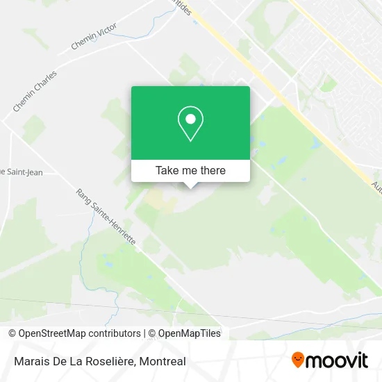 Marais De La Roselière map