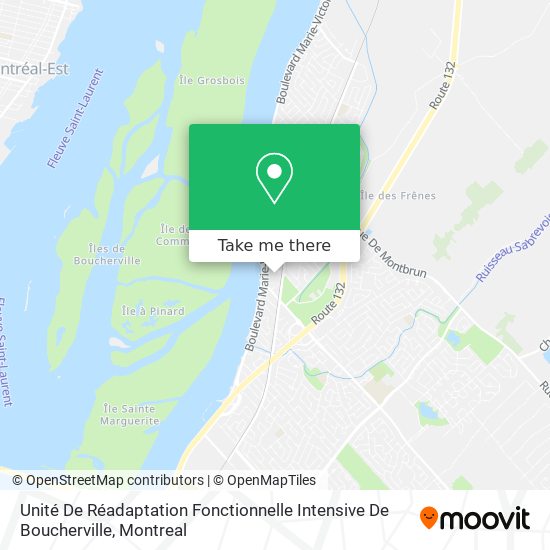 Unité De Réadaptation Fonctionnelle Intensive De Boucherville map