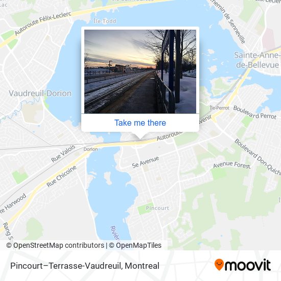 Pincourt–Terrasse-Vaudreuil map