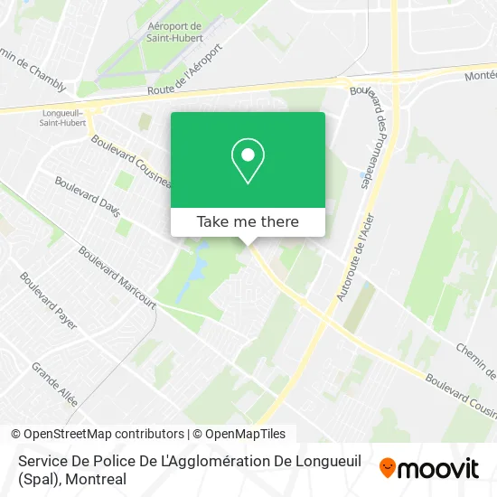 Service De Police De L'Agglomération De Longueuil (Spal) map