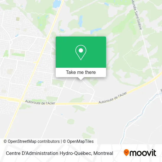Centre D'Administration Hydro-Québec map