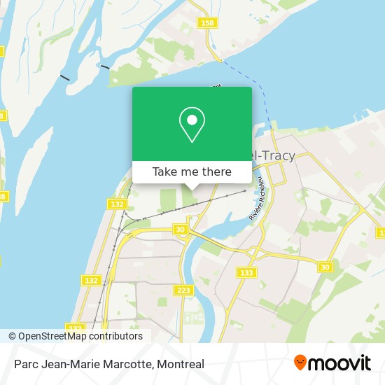 Parc Jean-Marie Marcotte map