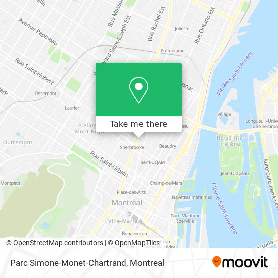 Parc Simone-Monet-Chartrand map