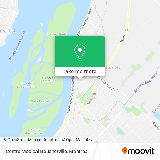 Centre Médical Boucherville map