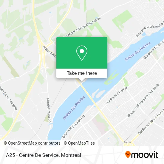 A25 - Centre De Service map