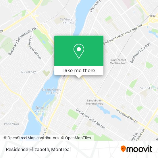 Résidence Élizabeth map