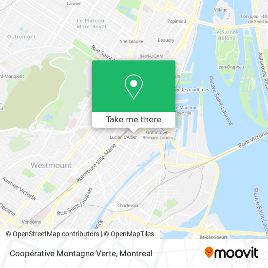 Coopérative Montagne Verte map
