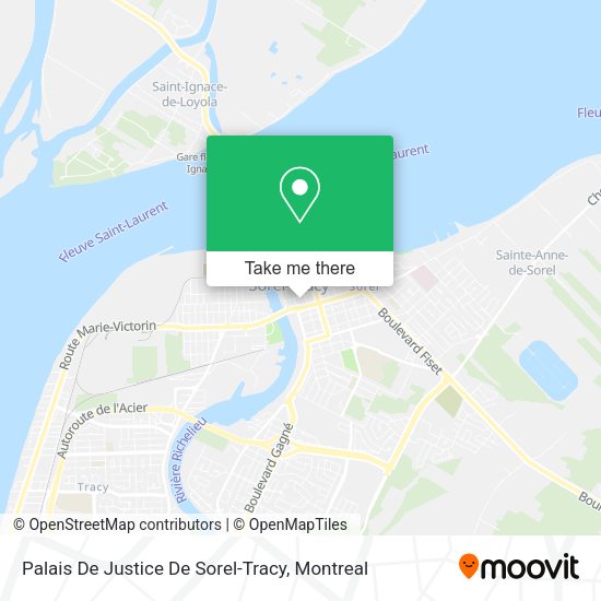 Palais De Justice De Sorel-Tracy map