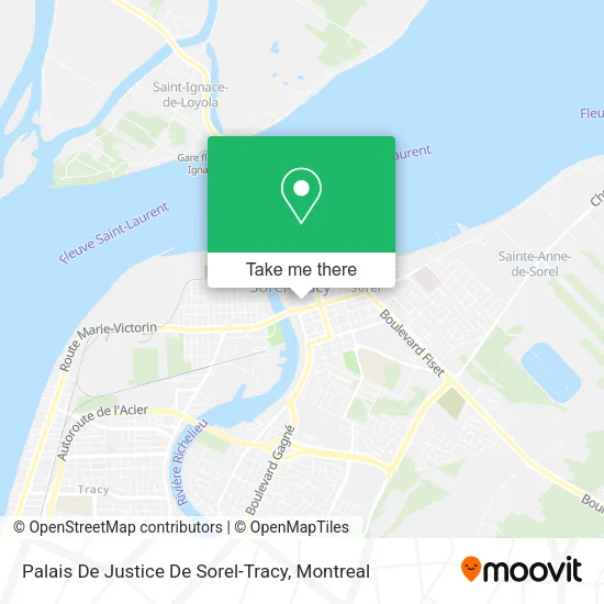 Palais De Justice De Sorel-Tracy map