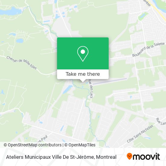 Ateliers Municipaux Ville De St-Jérôme map