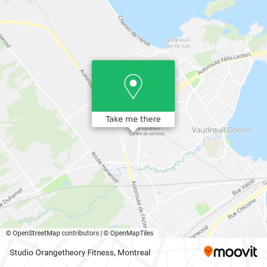 Studio Orangetheory Fitness map