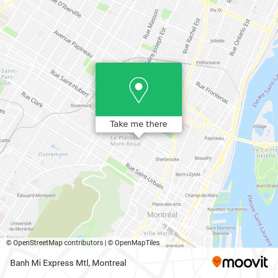 Banh Mi Express Mtl map