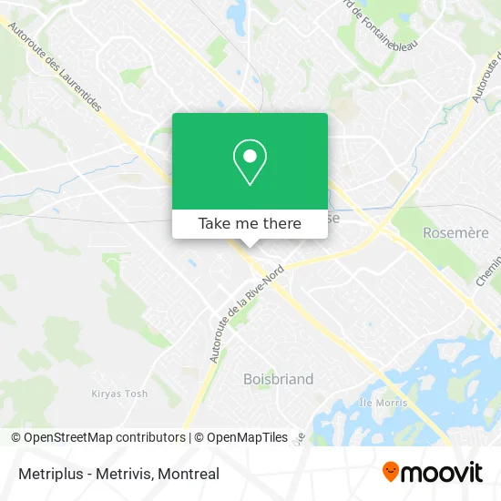 Metriplus - Metrivis map