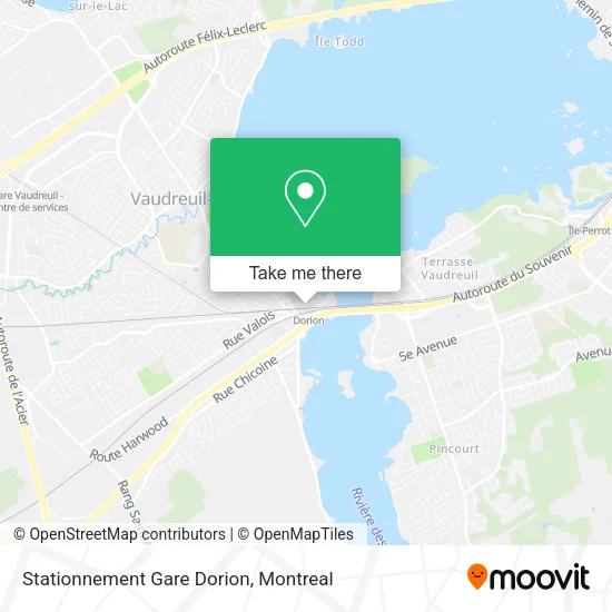 Stationnement Gare Dorion map