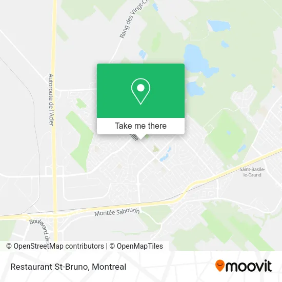 Restaurant St-Bruno map