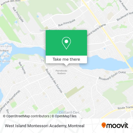 West Island Montessori Academy map