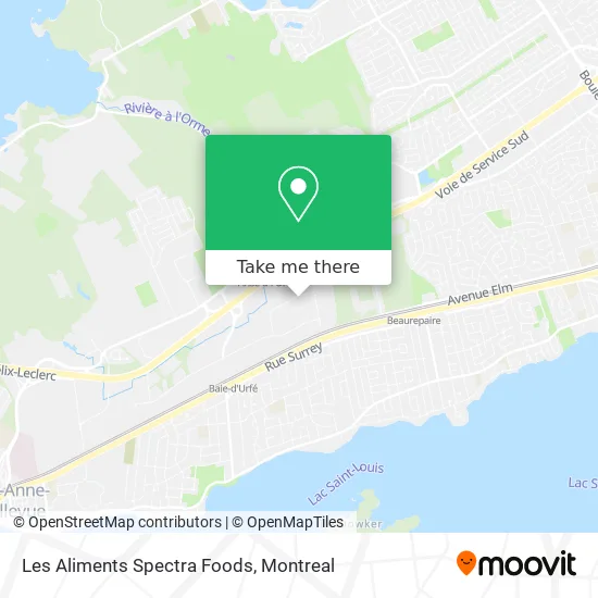 Les Aliments Spectra Foods map