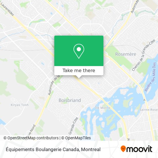 Équipements Boulangerie Canada map