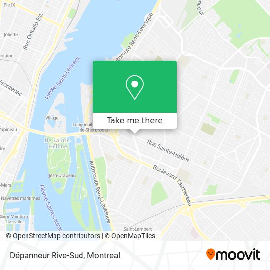 Dépanneur Rive-Sud map