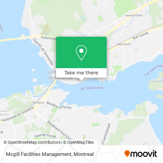 Mcgill Facilities Management map