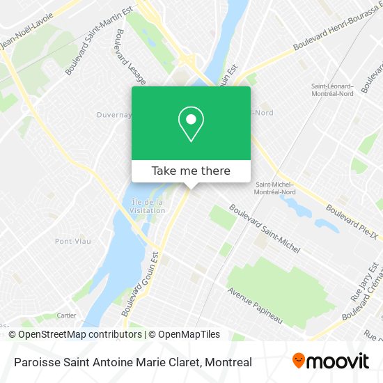 Paroisse Saint Antoine Marie Claret map