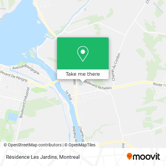 Résidence Les Jardins map