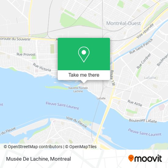 Musée De Lachine map