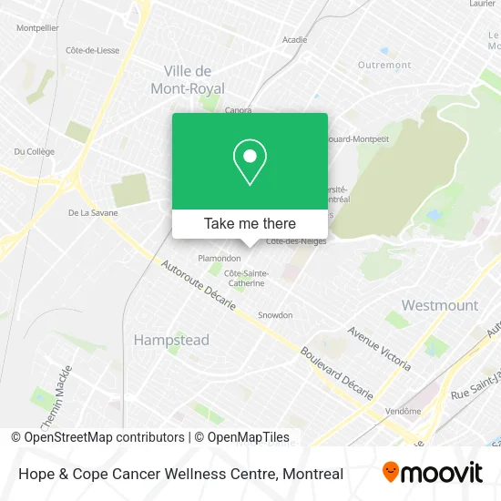 Hope & Cope Cancer Wellness Centre map
