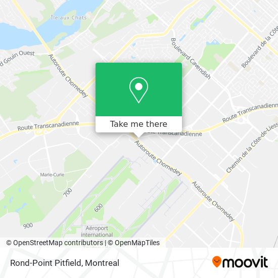 Rond-Point Pitfield map