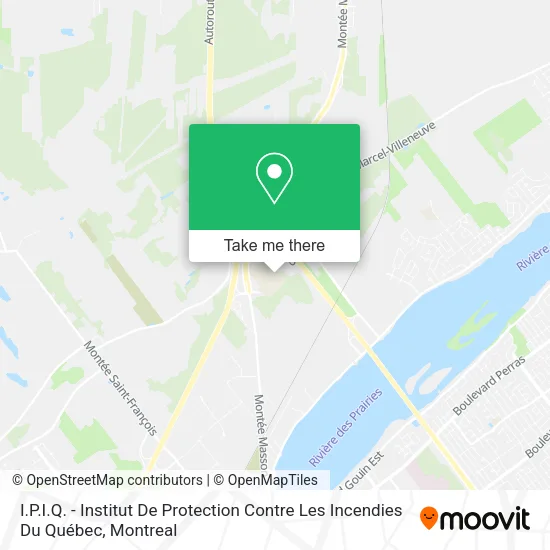 I.P.I.Q. - Institut De Protection Contre Les Incendies Du Québec map