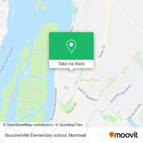 Boucherville Elementary school map