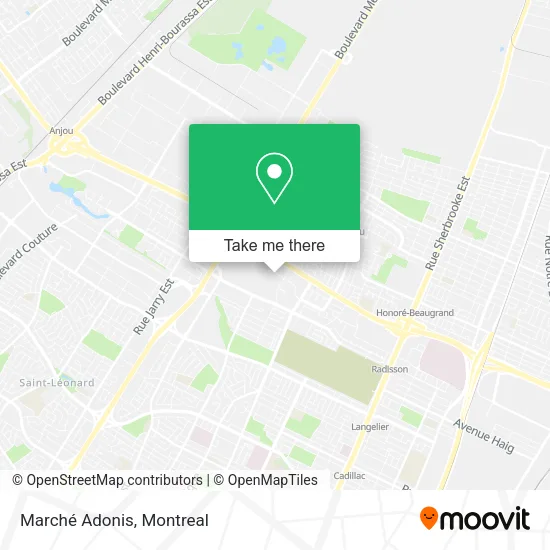 Marché Adonis map