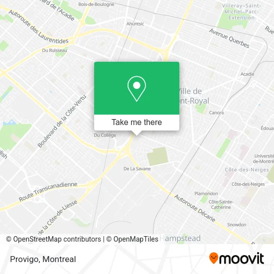Provigo map