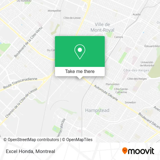 Excel Honda map
