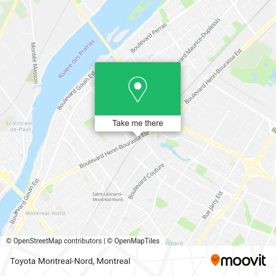 Toyota Montreal-Nord map