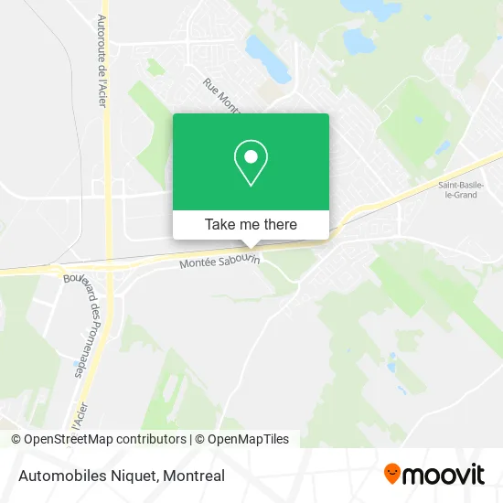 Automobiles Niquet map