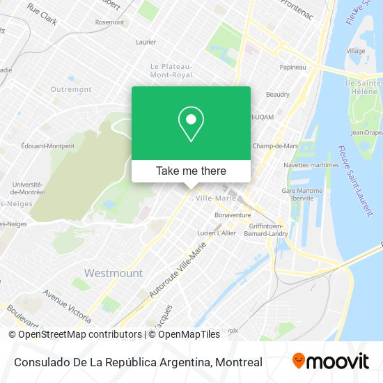 Consulado De La República Argentina map