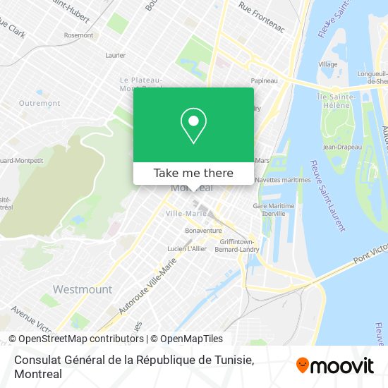 Consulat Général de la République de Tunisie map