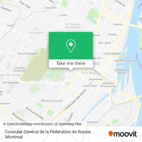 Consulat Général de la Fédération de Russie map