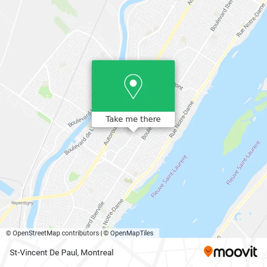 St-Vincent De Paul map