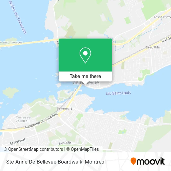 Ste-Anne-De-Bellevue Boardwalk map