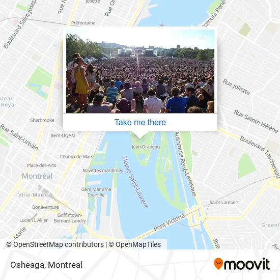 Osheaga map