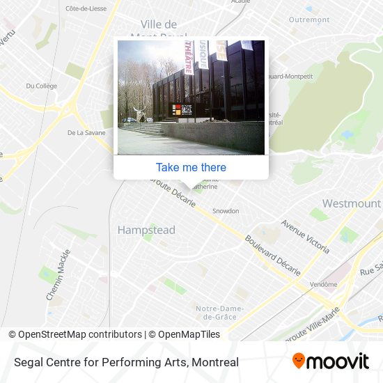 Segal Centre for Performing Arts map