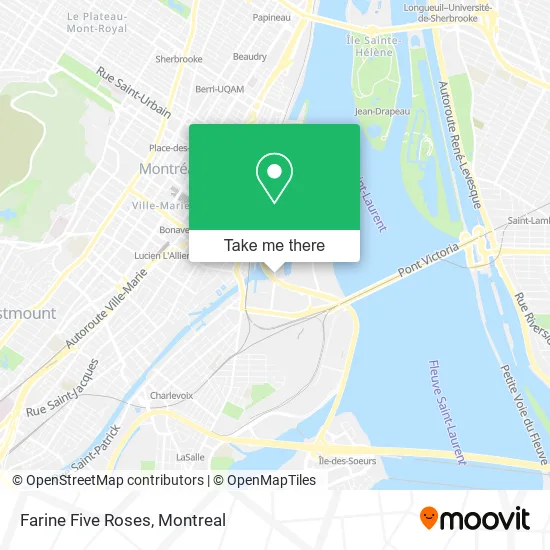 Farine Five Roses map