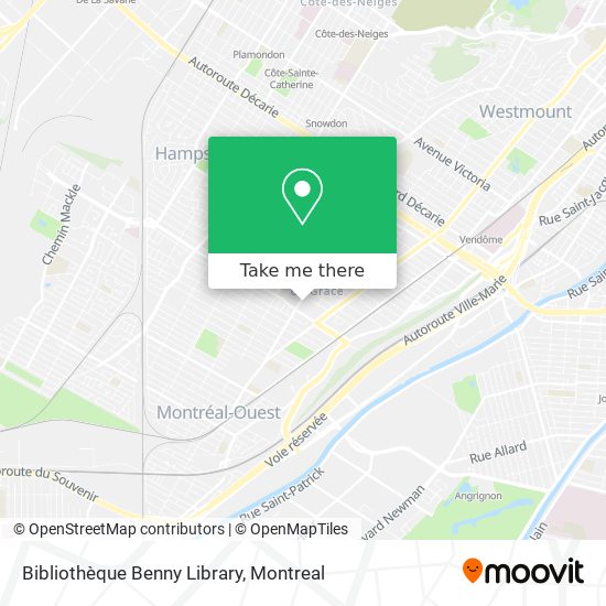 Bibliothèque Benny Library map