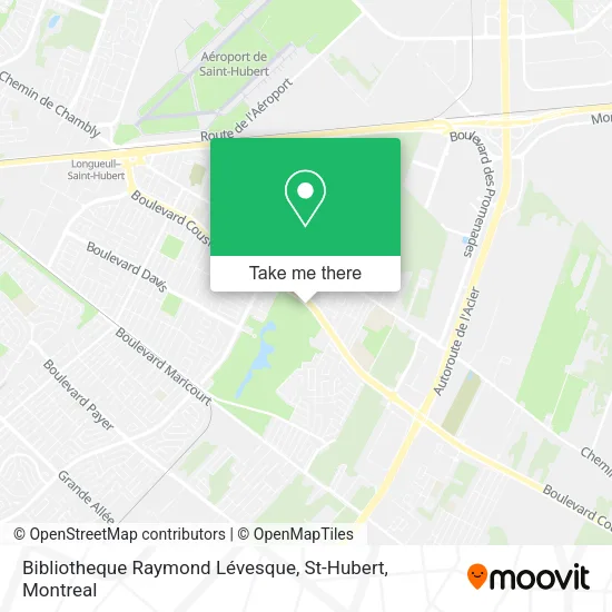 Bibliotheque Raymond Lévesque, St-Hubert map