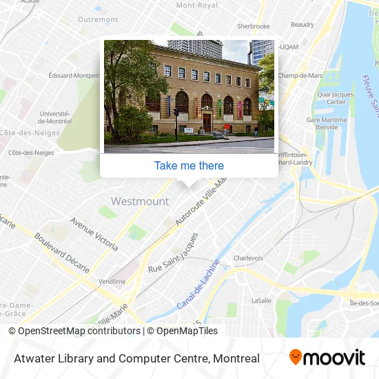 Atwater Library and Computer Centre map